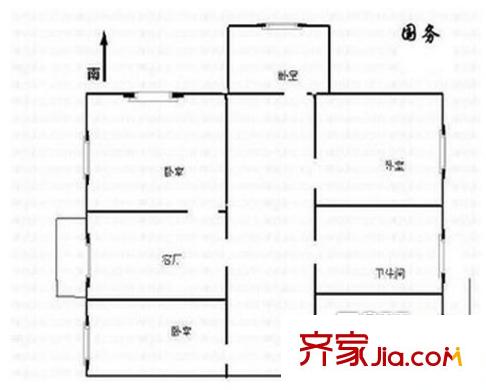 桃園又一居 4室 戶型圖