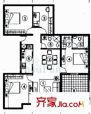 萬(wàn)科城市高爾夫花園二期戶型圖