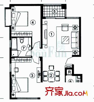 萬(wàn)科城市高爾夫花園二期戶型圖