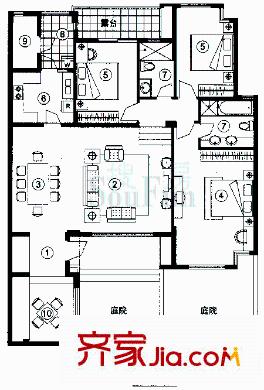 萬科城市高爾夫花園二期戶型圖