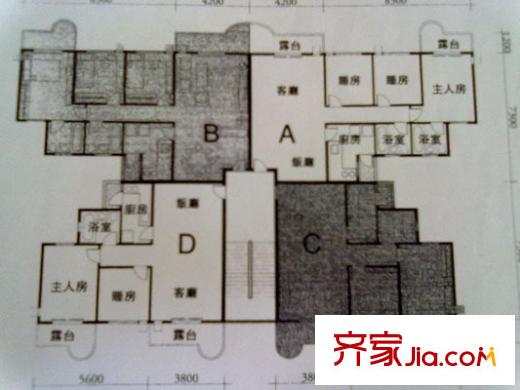  豪翠花園戶型2