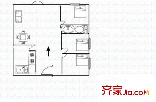 萬(wàn)輝花園 3室 戶型圖
