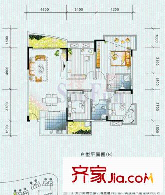 蔚藍(lán)星湖二期  戶型圖