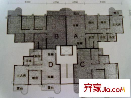  豪翠花園戶型