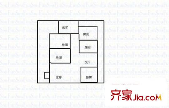 豪翠花園 4室 戶型圖