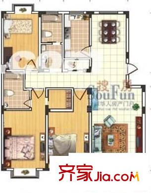 康湖山莊 4室 戶型圖