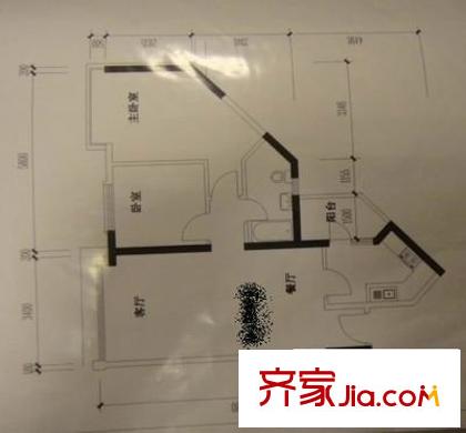 都會廣場 2室 戶型圖
