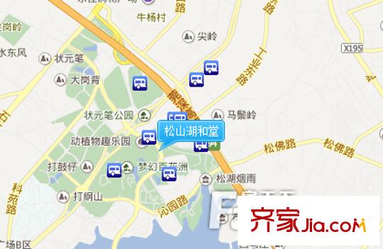 松山湖和堂交通圖 