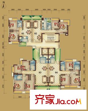 南國雅苑  戶型圖
