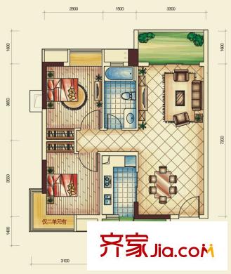 南國雅苑  戶型圖