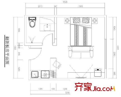 新世紀(jì)河畔廣場 1室 戶型圖