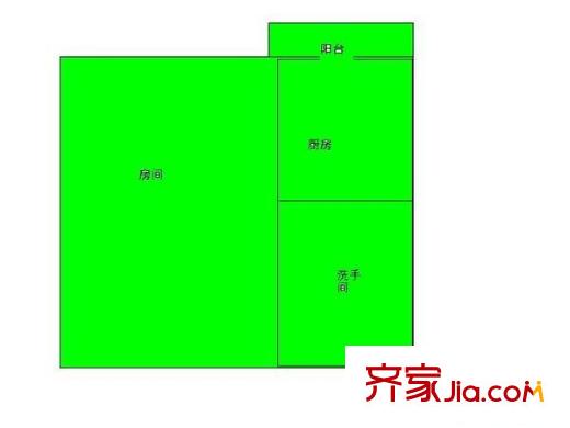 新世紀(jì)河畔廣場 1室 戶型圖
