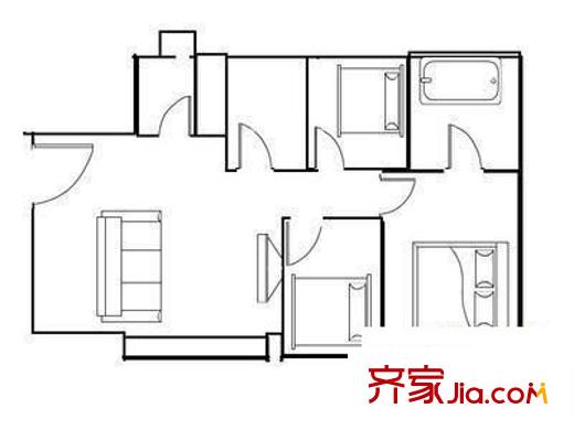 廣裕中心 3室 戶型圖