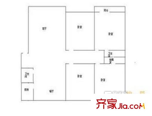 達(dá)成大廈 4室 戶型圖