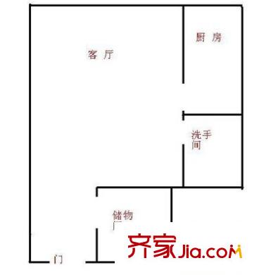 廣裕中心 1室 戶型圖