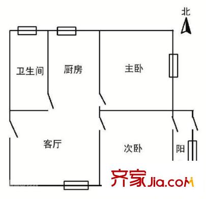 廣裕中心 2室 戶型圖