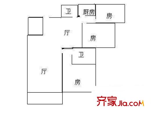 達(dá)成大廈 3室 戶型圖