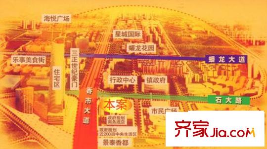 香繽城市花園交通圖