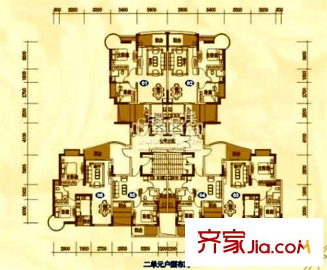 香繽城市花園   戶型圖