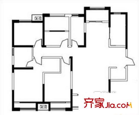 海悅新都會(huì) 4室 戶型圖