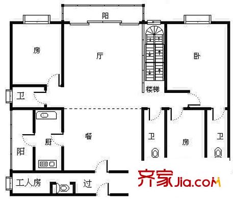 隆?；▓@二期 4室 戶(hù)型圖