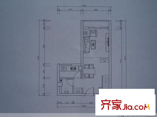 金豐花園 1室 戶型圖
