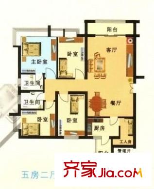 長(zhǎng)安城市花園 4室 戶型圖