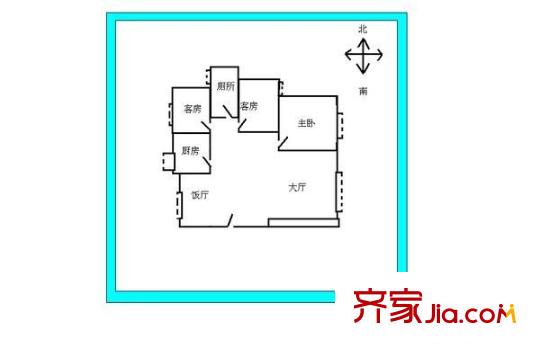 金豐花園 3室 戶型圖