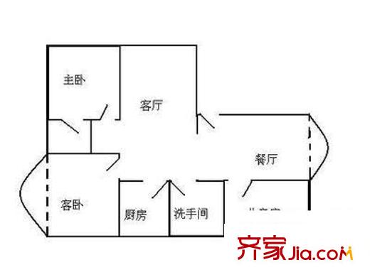 新世界花園灝景臺(tái) 3室 戶型圖