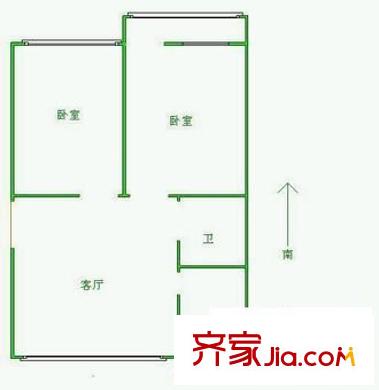 金沙花園戶型圖金沙灣 2室 戶型圖 2室2廳1衛(wèi)1廚
