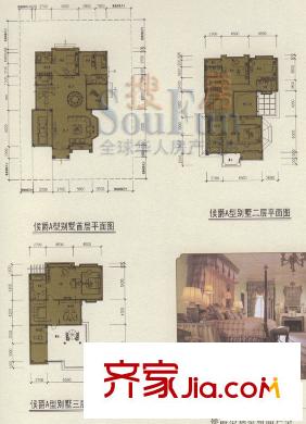 三正世紀豪門 3室 戶型圖