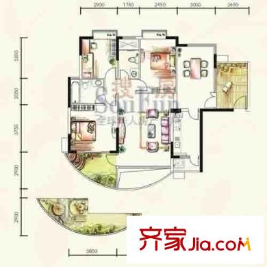 寮步私宅戶型圖寮步投資住家私宅 9室 戶型圖 9室5廳6衛(wèi)1廚