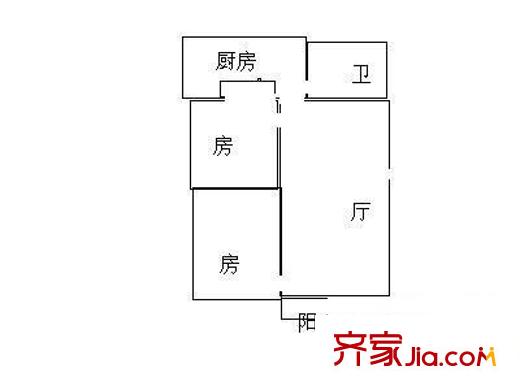 華聯(lián)大廈 2室 戶型圖