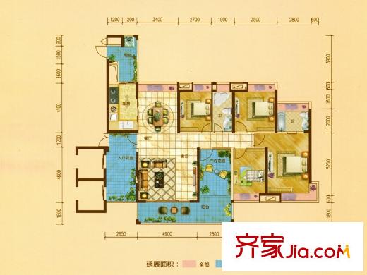 香樟1號11棟01/02房 5室2廳2衛(wèi)1廚