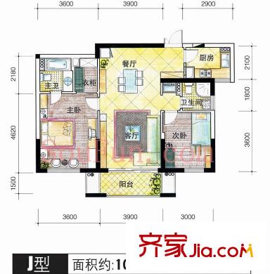 御花苑二期戶型圖戶型圖 2室2廳 2室2廳2衛(wèi)1廚
