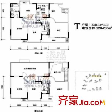 盈彩美地 4室 戶型圖