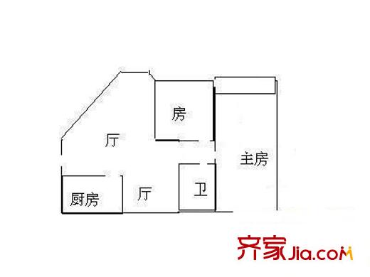 廣貿(mào)大廈 3室 戶型圖