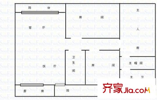 駿景高爾夫花園 0室 戶型圖