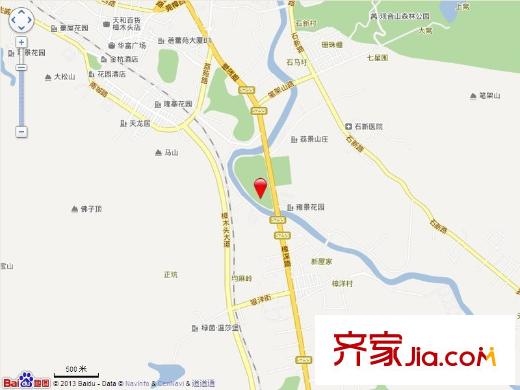 中惠香樟半島交通圖電子地圖