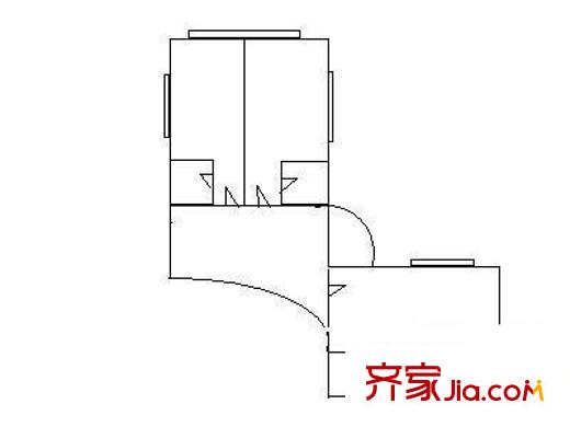 新興大廈 4室 戶型圖