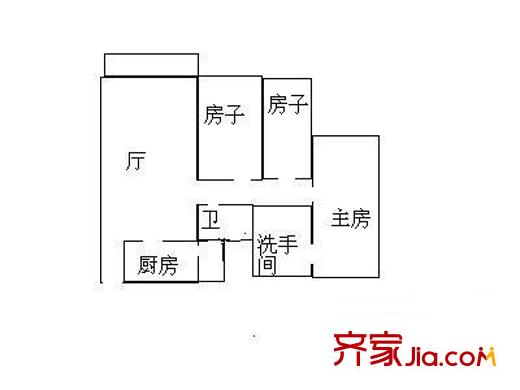 新興大廈 3室 戶型圖