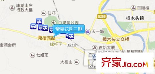 帝豪花園三期交通圖 