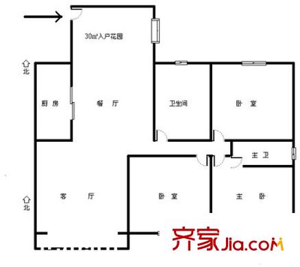 中信森林湖香樟林 4室 戶型圖