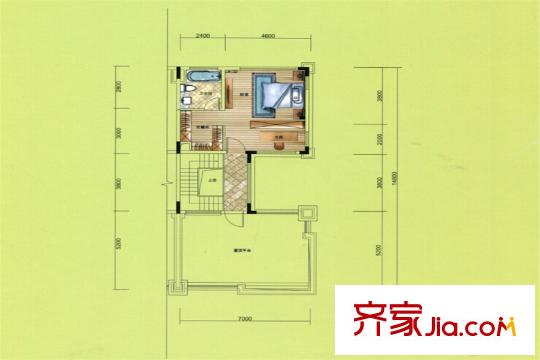 匯景城市山谷戶型圖別墅A戶型圖三層 4室2廳4衛(wèi)1廚