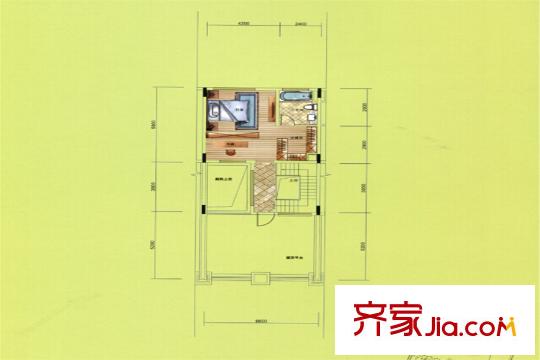 匯景城市山谷戶型圖別墅B戶型圖三層 4室2廳4衛(wèi)1廚