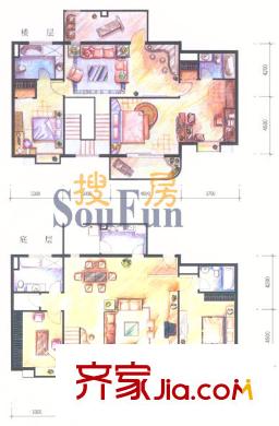 柏景豪庭 5室戶型圖