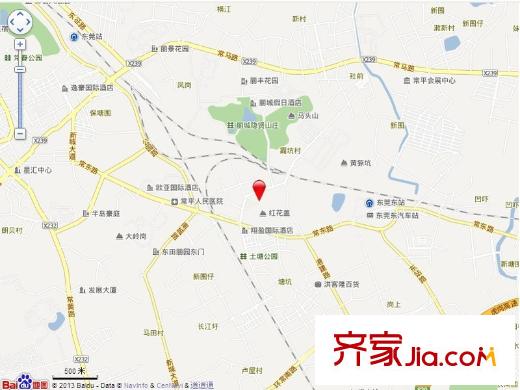 霞暉花園交通圖電子地圖