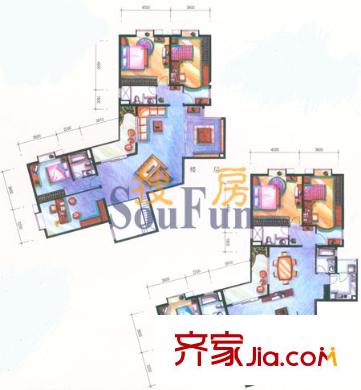 柏景豪庭 8室戶型圖
