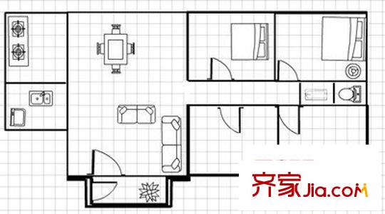 棕櫚泉 4室 戶型圖
