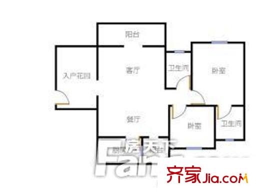 錦江花園 戶型圖